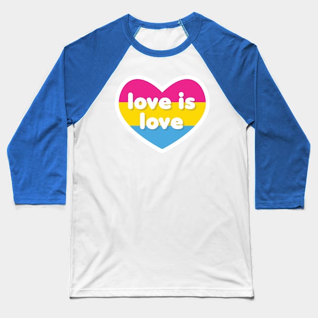 Love is love [Pansexual] Baseball T-Shirt by deadbeatprince typography